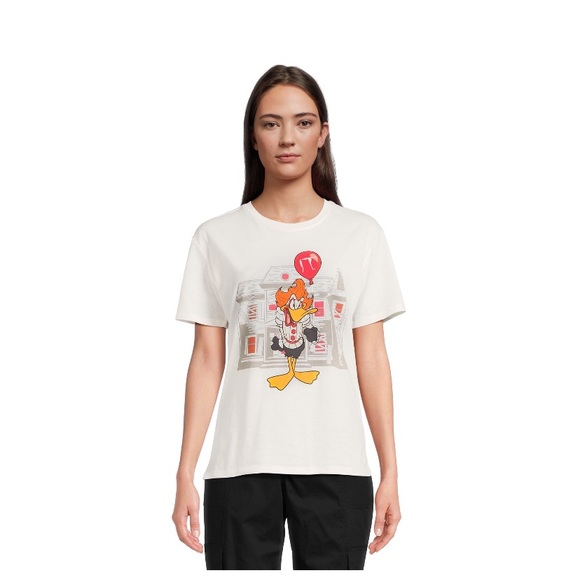 Warner Brothers Juniors Daffy Duck graphics short sleeve tee shirt; size:XL,XXL - Picture 1 of 3